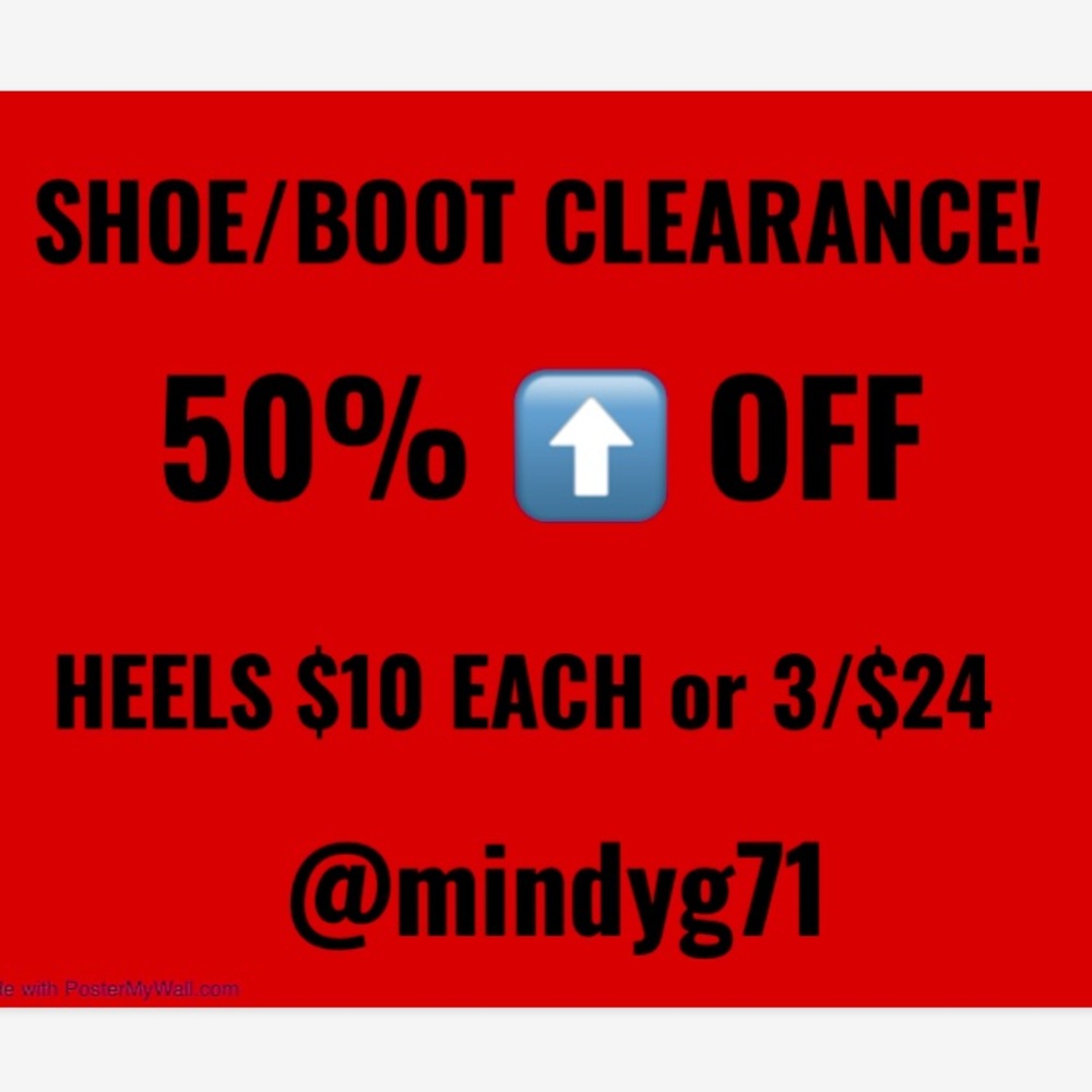 SHOE CLEARANCE
